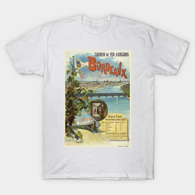 Bordeaux France Vintage Poster 1896 T-Shirt by vintagetreasure